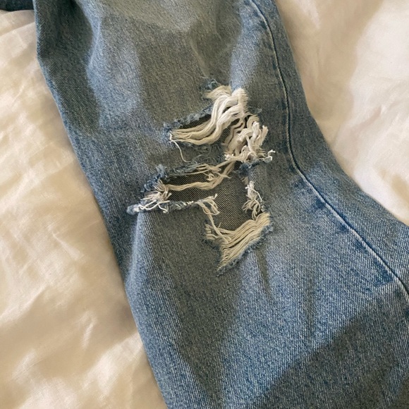 AGoldE 90’s distressed button fly size 24 100% cotton - Picture 5 of 11